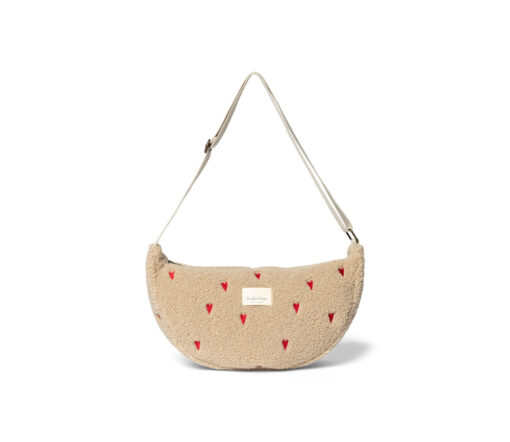 Studio Noos - Bauchtasche "TEDDY HEARTS", beige LIMITED EDITION