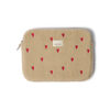 Studio Noos - Laptop-Tasche "TEDDY HEARTS", 13 Zoll, beige LIMITED EDITION