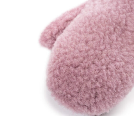 Alwero - Handschuhe "GULLY JUNIOR" mit Band, VENETIAN PINK, Biowolle Ultra Light – Bild 2