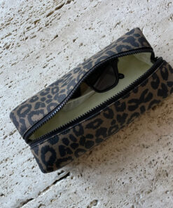 LUKKILY - POUCH | CANVAS LEO LIGHT BROWN