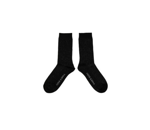 Monk & Anna - Socken mit Glitzer, black