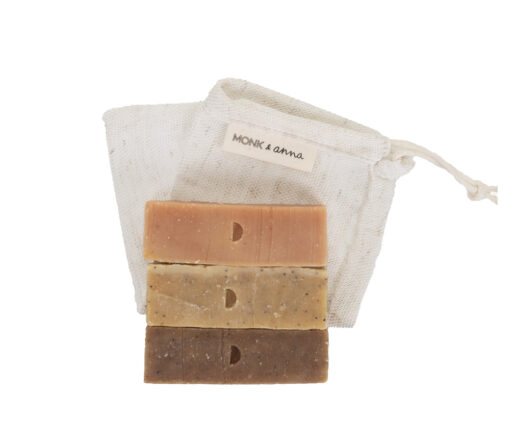 Monk & Anna - Seife, 3er Set, Match & Shea | Rosmarin & Cedar | French pink clay – Bild 3