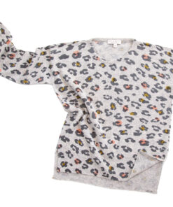 Papa Lobster - Pullover TEENS 'Romy LEO', grey melange, Kaschmir