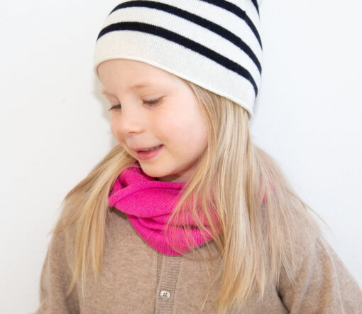 Papa Lobster - Loop-Schal Kids/Teens, 'NIKI', beige, Kaschmir – Bild 2