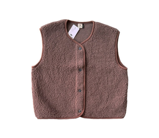 Alwero - Bodywarmer "TYB" ADULT, Biowolle, CHOCO MARTINI, ultra light