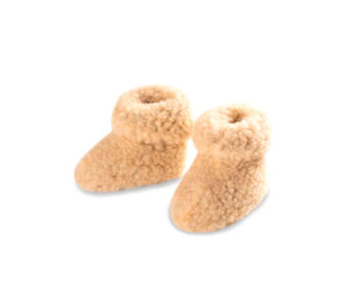 Alwero - Booties Baby, EVERS, Sand Brown, Biowolle