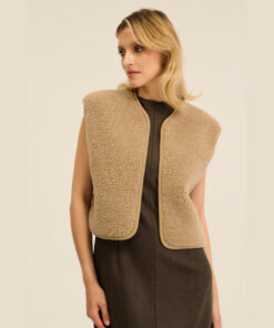 Alwero - Weste "CAMINO" Adult, TAN, Biowolle Ultra Light