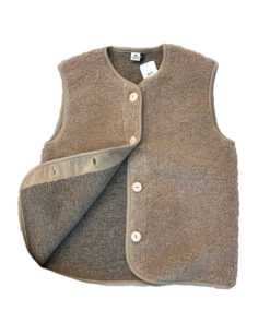 Alwero - Bodywarmer "PO" Adult, Biowolle, TAN, ultra light
