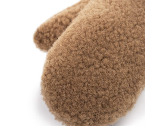Alwero - Handschuhe, GULLY Adult, Teddy Brown, Biowolle – Bild 4