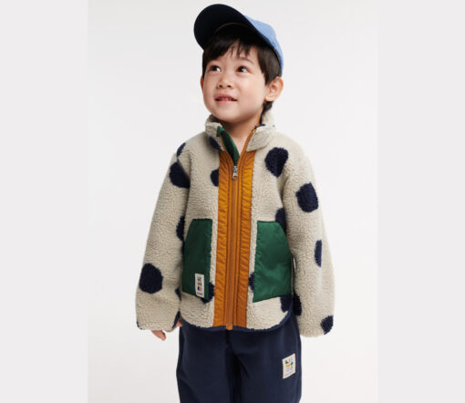 Liewood -  Teddyjacke "NOAM", Spot Dots/Mist Mix – Bild 8