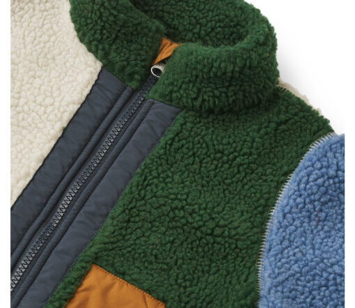 Liewood -  Teddyjacke "NOAM", Garden Green Multi Mix – Bild 8