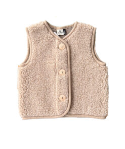 Alwero - Bodywarmer "PO" Adult, Biowolle, SAND BROWN, ultra light