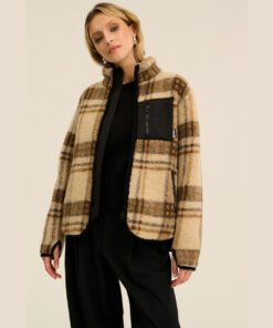 Alwero - Jacke SHERPA, SCOTCH BEIGE, Biowolle, ultra leicht