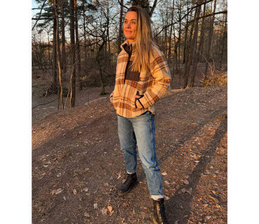 Alwero - Jacke SHERPA, SCOTCH BEIGE, Biowolle, ultra leicht