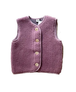 Alwero - Bodywarmer "PO" Junior, Biowolle, VENETIAN PINK, ultra light