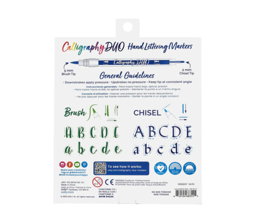 OOLY - Kalligraphie-Duo-Doppelmarker, 12er-Set – Bild 6