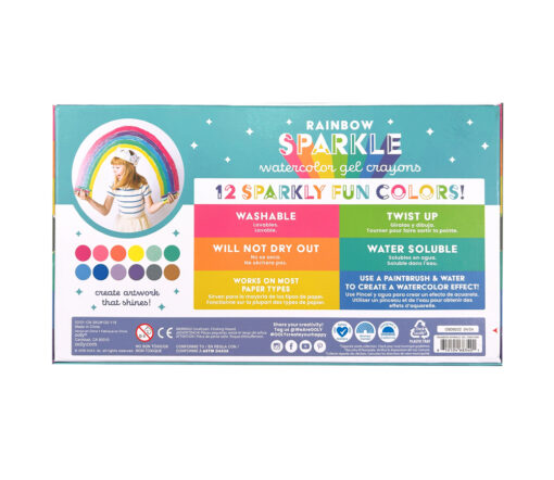 OOLY - Rainbow Sparkle Metallic Aquarell-Gelstifte, 24er Set – Bild 5