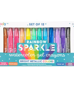 OOLY - Rainbow Sparkle Metallic Aquarell-Gelstifte, 24er Set