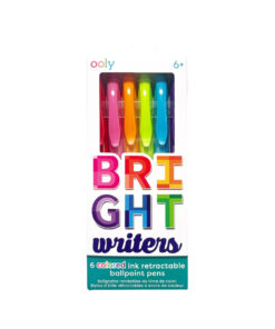 OOLY - Kugelschreiber mit Farbtinte BRIGHT WRITERS, 6er-Set