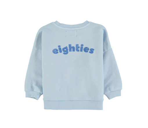 PiuPiuChick - Sweatshirt "WAVES", Blue, Biobaumwolle – Bild 2