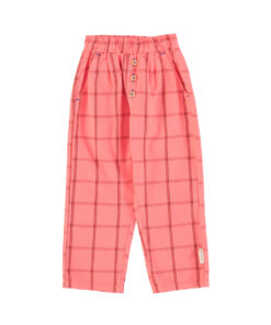 PiuPiuChick - Hose "PINK CHECK", pink, Biobaumwolle