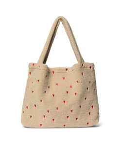Studio Noos - Mom Bag 'TEDDY HEART' Ecru LIMITED EDITION