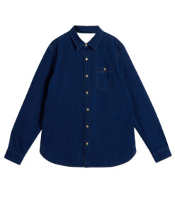 White Stuff - Hemd Langarm "DENIM", navy, BioBaumwolle