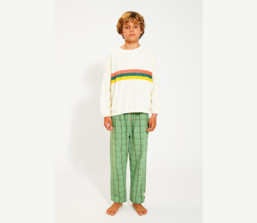 PiuPiuChick - Hose "GREEN CHECK", green, Biobaumwolle – Bild 2