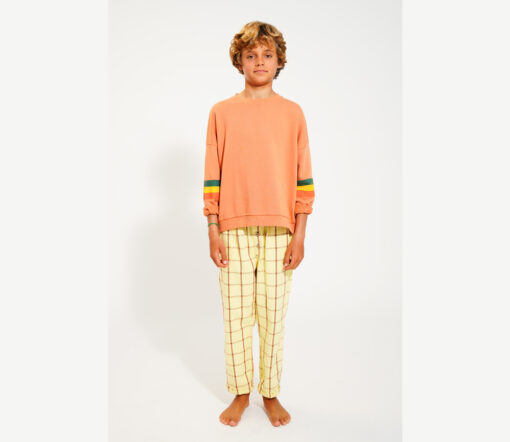 PiuPiuChick - Sweatshirt "STRIPES", Peach, Biobaumwolle – Bild 6