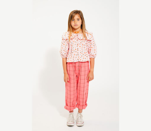 PiuPiuChick - Hose "PINK CHECK", pink, Biobaumwolle – Bild 3