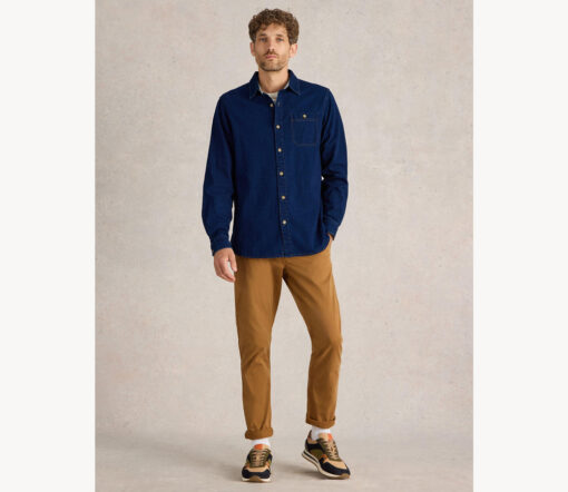 White Stuff - Hemd Langarm "DENIM", navy, BioBaumwolle – Bild 2