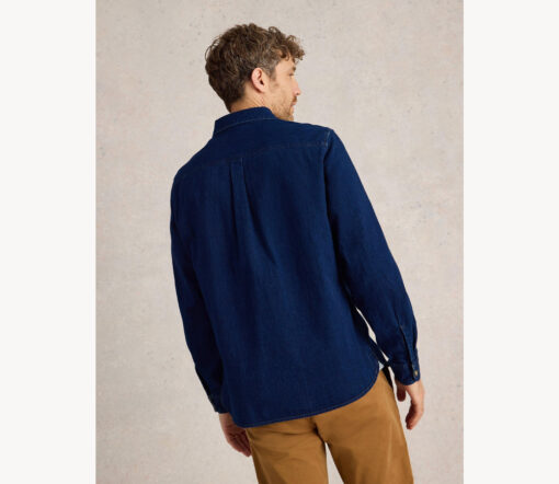 White Stuff - Hemd Langarm "DENIM", navy, BioBaumwolle – Bild 4