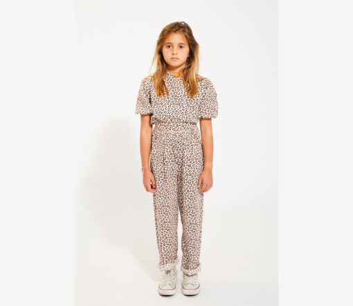 PiuPiuChick - Bluse "LEO", Leo Print, Biobaumwolle – Bild 3