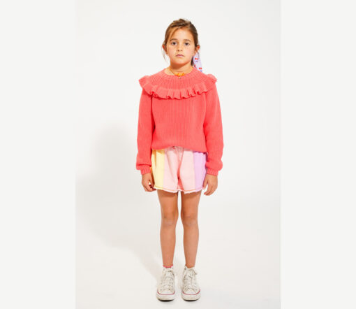 PiuPiuChick - Shorts, "MULITCOLOUR", light denim, multicolour, Baumwolle – Bild 3