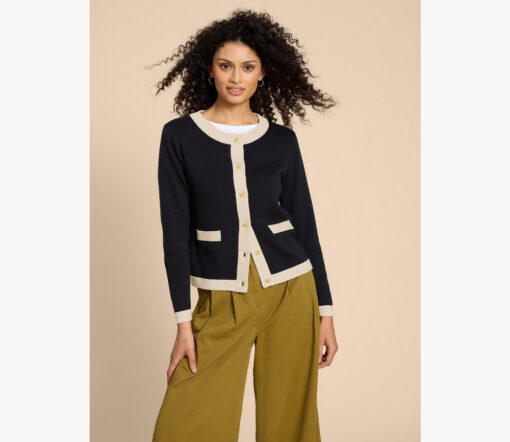 White Stuff - Strickjacke "Charlotte", Biobaumwolle, navy blue – Bild 2
