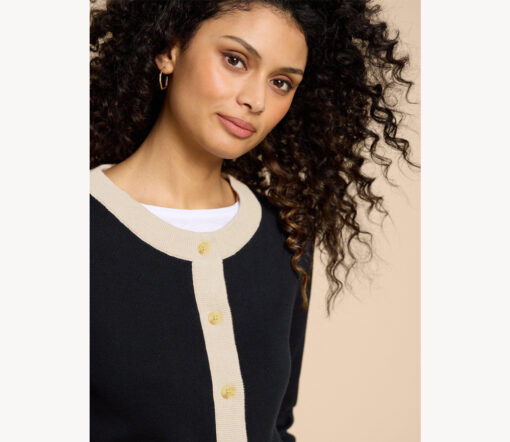 White Stuff - Strickjacke "Charlotte", Biobaumwolle, navy blue – Bild 3