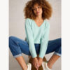 White Stuff - Pullover "VERITY", Cashmere, Mint/Braun