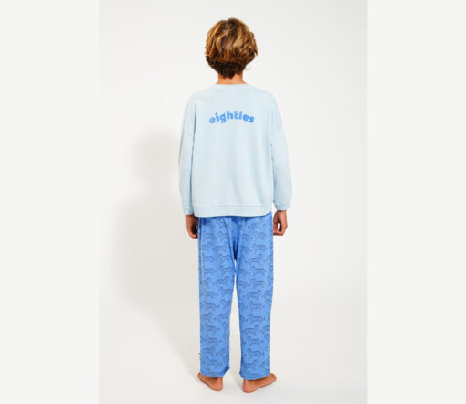 PiuPiuChick - Sweatshirt "WAVES", Blue, Biobaumwolle – Bild 5
