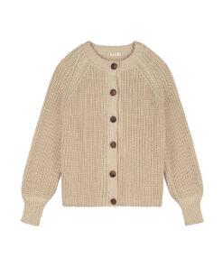 YUKI - Strickjacke Chunky Knit Women, CREAM, Bio Baumwolle