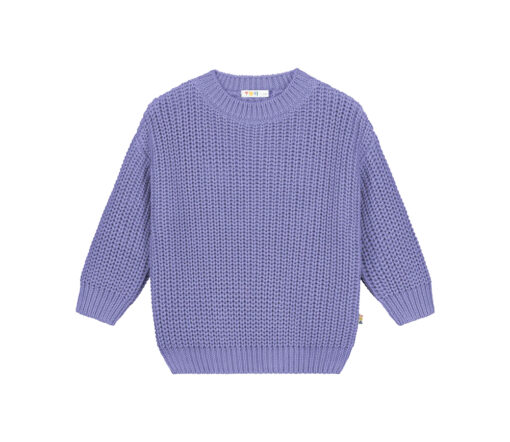 YUKI - Knitted Sweater, LAVENDER, Bio Baumwolle