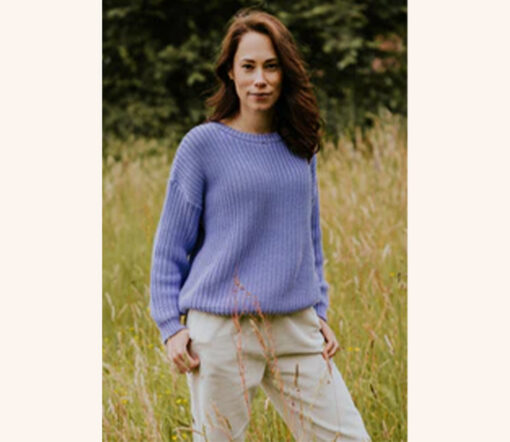 YUKI - Chunky Knit Women, LAVENDER, Bio Baumwolle – Bild 3