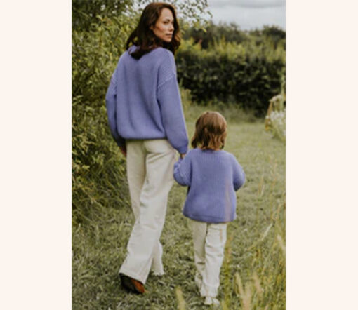 YUKI - Chunky Knit Women, LAVENDER, Bio Baumwolle – Bild 5