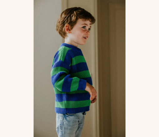 YUKI - Knitted Sweater, PEACOCK, Bio Baumwolle – Bild 2