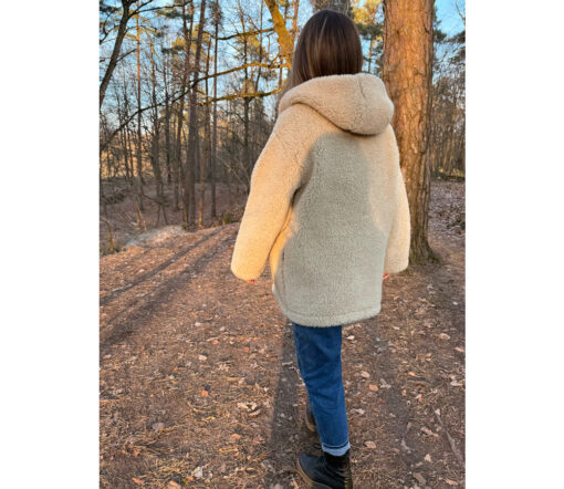 Alwero - Jacke "PATA" Adult mit Kapuze, SAND BROWN, Biowolle Ultra Light – Bild 6