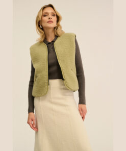 Alwero - Weste "POS" Adult, Biowolle, Pistachio, ultra light