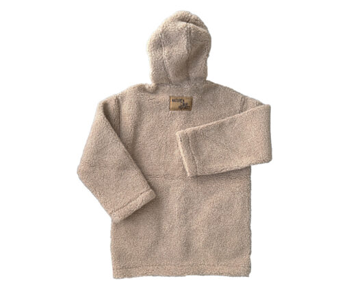Alwero - Jacke "PATA" Adult mit Kapuze, SAND BROWN, Biowolle Ultra Light – Bild 5
