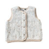 Alwero - Weste "TYB" Adult, BEIGE MULTI DOTS, Biowolle Ultra Light