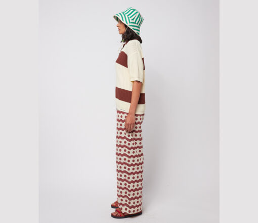 BOBO CHOSES - Hose "GEOMETRIC", braun/weiß, Biobaumwolle – Bild 6