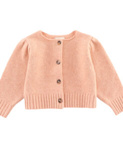 Donsje Amsterdam - Strickjacke "AMYNDA", Cloudy Rose Melange, Merinowolle