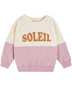 EMILE & IDA - Sweatshirt, 'SOLEIL', Colour-Block, Biobaumwolle